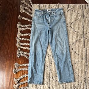 Agolde high rise straight leg jeans